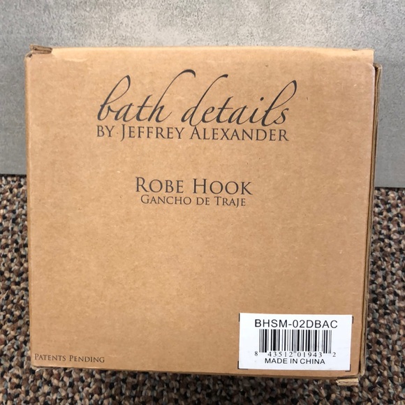 🌺Dark Brushed Antique Copper Robe Hook. BNWB - Picture 5 of 6